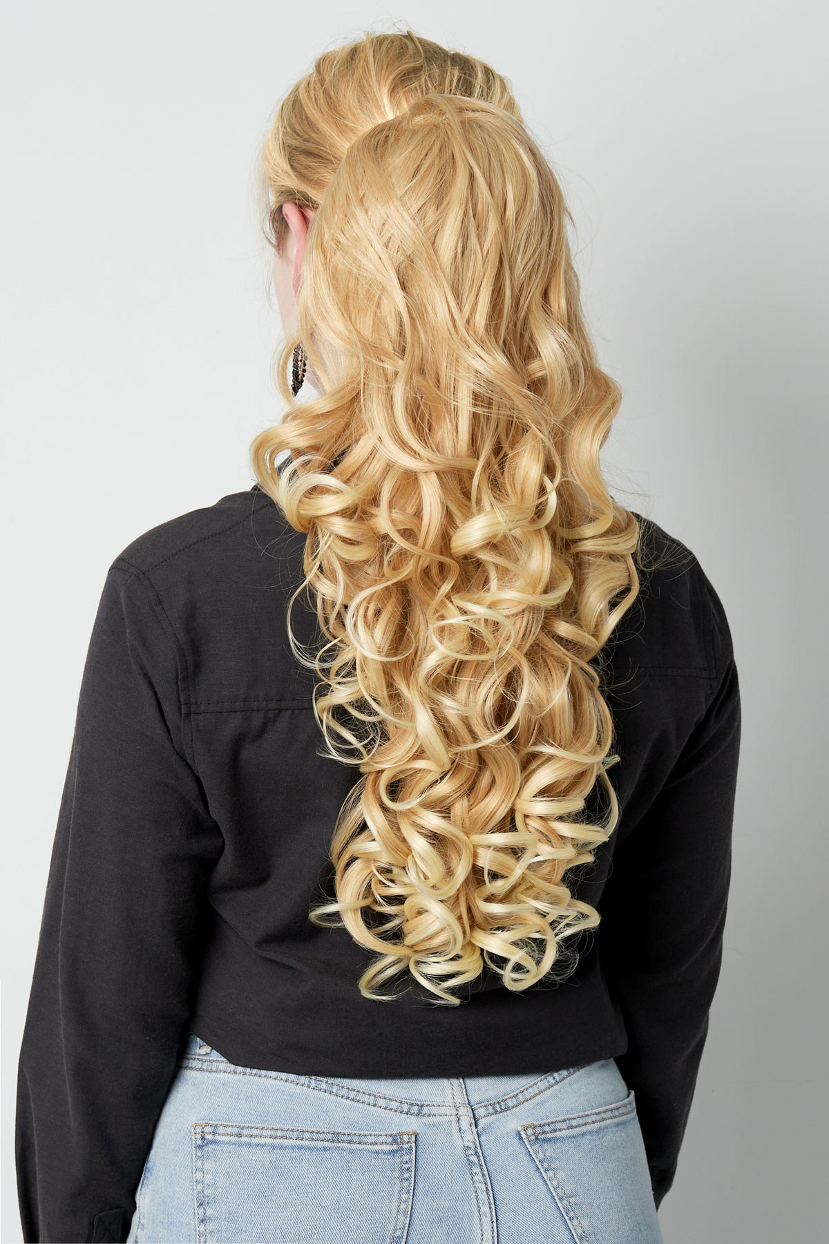 Ponytail volume curl - camel h5 Picture4